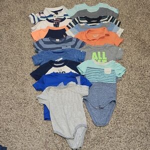 12 Month Baby Boy Short-Sleeved Shirt Bundle